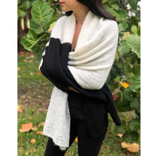 Load image into Gallery viewer, Color Block Alpaca Wrap Scarf
