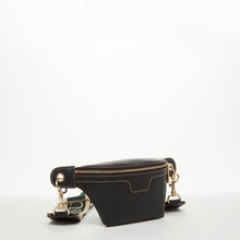 Load image into Gallery viewer, Chest Sling Bag Shoulder Sling Bag Small Black Handbag Leather Crossbody Sling Bag
