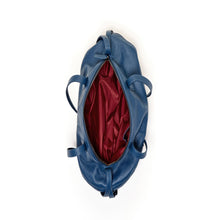 Load image into Gallery viewer, Leather Satchel Bag Blue Shoulder Purse Women's Handbag
