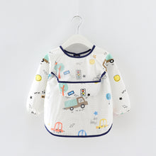 Load image into Gallery viewer, Waterproof Long Sleeve Kids Smock Apron for Eating
