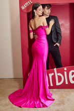 Load image into Gallery viewer, Fuchsia Off The Shoulder Gown
