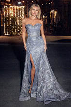 Load image into Gallery viewer, Strapless Glitter Mermaid Gown
