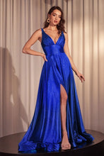 Load image into Gallery viewer, Glimmering Stretch Satin A-Line Dress
