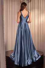 Load image into Gallery viewer, Glimmering Stretch Satin A-Line Dress
