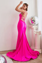 Load image into Gallery viewer, Stretch Mermaid Gown With Lace Up Back
