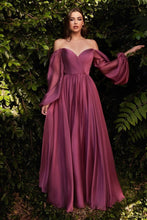 Load image into Gallery viewer, Long Sleeve Chiffon A-Line Dress
