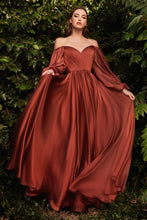 Load image into Gallery viewer, Long Sleeve Chiffon A-Line Dress
