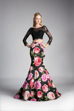 Load image into Gallery viewer, Beaded long sleeve lace crop top. TOP ONLY
