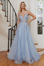 Load image into Gallery viewer, A-Line Beaded Gown With Lace Detail
