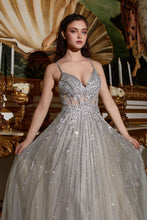Load image into Gallery viewer, A-Line Beaded Gown With Lace Detail
