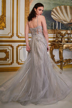 Load image into Gallery viewer, A-Line Beaded Gown With Lace Detail
