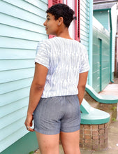 Load image into Gallery viewer, Chambray Ikat Shorts
