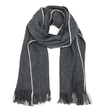 Load image into Gallery viewer, Andes Charcoal Baby Alpaca Scarf
