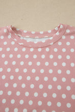 Load image into Gallery viewer, Brown Polka Dot Print Short Set
