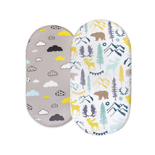 Load image into Gallery viewer, Elastic Printed Fitted Sheet for Baby Cradle &amp; Changing Table
