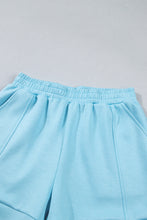 Load image into Gallery viewer, Myosotis Half Zip High Neck Tee Athleisure Short Set
