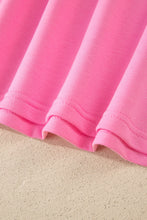 Load image into Gallery viewer, Sachet Pink V Neck Short Sleeve Top Drawstring Shorts 2pcs Set
