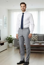 Load image into Gallery viewer, "Ethan" Heather Grey Super 150's Luxury Viscose Blend Suit Pants

