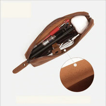 Load image into Gallery viewer, The Paavo Leather Pen Case | Leather Makeup Pouch
