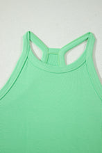 Load image into Gallery viewer, Sachet Pink Slim Tank Top Elastic High Waist Shorts 2pcs Outfit
