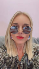 Load image into Gallery viewer, American Flag Round Shaped Sunglasses
