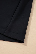 Load image into Gallery viewer, Black Contrast Bowknot Applique Crew Neck Sleeveless Mini Dress
