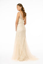 Load image into Gallery viewer, Sparkling Embellished Plunging Neck Long Dress from GLS by Gloria
