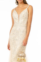 Load image into Gallery viewer, Sparkling Embellished Plunging Neck Long Dress from GLS by Gloria

