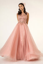 Load image into Gallery viewer, Beads and Sequin Embellished Glitter Mesh A-Line Dress - Mask Not Included
