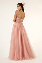 Load image into Gallery viewer, Beads and Sequin Embellished Glitter Mesh A-Line Dress - Mask Not Included
