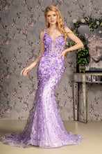 Load image into Gallery viewer, Jewel Glitter Sheer Bodice Mesh Mermaid Long Dress
