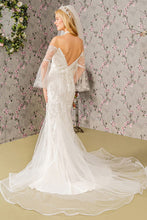Load image into Gallery viewer, Bead Sequin Mesh Mermaid Wedding Gown w/ Long Sleeves
