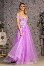 Load image into Gallery viewer, 3-D Flower Emboridery Sheer Bodice Mesh A-line Long Dress
