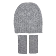 Load image into Gallery viewer, Gray Loop Knit Alpaca Beanie
