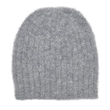 Load image into Gallery viewer, Gray Loop Knit Alpaca Beanie
