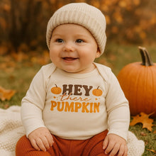 Load image into Gallery viewer, graphic bodysuit | hey there pumpkin (long sleeve)
