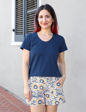 Load image into Gallery viewer, Indigo Sunflower Organic Cotton Shorts
