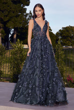 Load image into Gallery viewer, Glitter Floral Ball Gown
