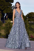 Load image into Gallery viewer, Glitter Floral Ball Gown
