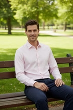 Load image into Gallery viewer, "Jamison" Pink Twill Spread Collar Dress Shirt
