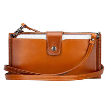 Load image into Gallery viewer, Kaycee Leather Women's Cell Phone Wallet with Strap
