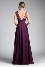 Load image into Gallery viewer, A-Line Chiffon Dress with Illusion Neckline
