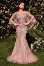 Load image into Gallery viewer, Lace Fitted Caplet Gown
