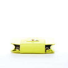 Load image into Gallery viewer, Bright Yellow Mini Crossbody Purse Chain Strap Leather Wristlet Women's Handbag
