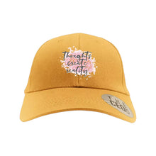 Load image into Gallery viewer, Thoughts Create Reality Embroidered Hat

