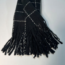 Load image into Gallery viewer, Black Plaid Scarf
