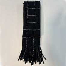 Load image into Gallery viewer, Black Plaid Scarf
