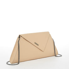 Load image into Gallery viewer, Leather Clutch Bag Nude Clutch Purse Beige Evening Bag Tan Women's Handbag
