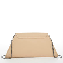 Load image into Gallery viewer, Leather Clutch Bag Nude Clutch Purse Beige Evening Bag Tan Women's Handbag
