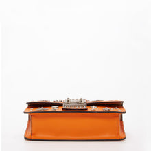 Load image into Gallery viewer, Studded Small Leather Crossbody Bag Orange Purse Cute Handbag  Women's Handbag
